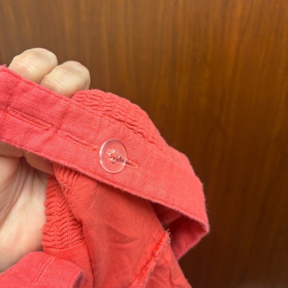 Abercrombie & Fitch Lace Up Linen Blend Crop Tank Top - Picture 8 of 9